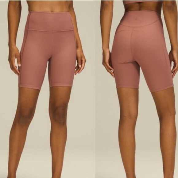 lululemon athletica Pants - Lululemon Spiced Chai Ribbed Contoured High-Rise Short 8”, size 8